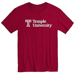 Barnesmith Temple University Owls Short-Sleeve T-Shirt, Heritage, Red, Medium