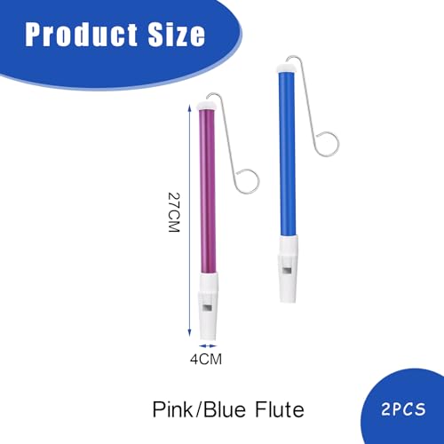 2 Stück Lotusflöte,Seifenblasen Pfeife,Flöte,Slide Whistle Instrument Kinder,Kunststoff Schiebepfeife,Tröte,für Jungen Und Mädchen Zum üben Von Musik,Professionelles Musikinstrument für Anfänger