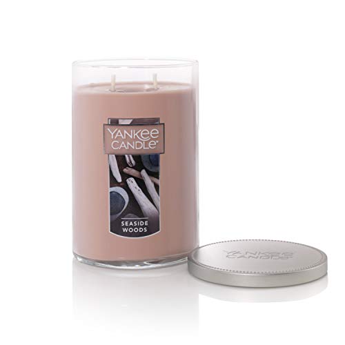 Yankee Candle, Seaside Woods Scented Candle, 22oz Large 2-Wick Tumbler with up to 110 Hour Burn Time