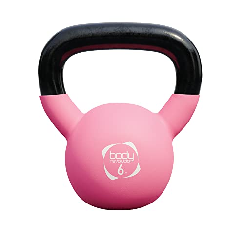 Body Revolution Neoprene Coated Cast Iron Kettlebells - Home and Gym Weights - Strength and Fitness Training Equipment for Men and Women, 2kg - 24kg