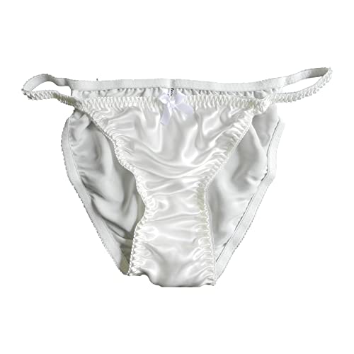Yavorrs 8Pcs 100% Silk Panties For Women Bikini String (M, Multicolor) #TOP3
