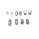 Wanfoou Kupplungsseil, Universal Kabelreparatursatz, Universal Clutch Gaspedal Bremskabel Reparatursatz für Motorräder,Motorrad Notfall Bremsgaszug Gaszug Reparatur Set mit Nippel Universalteilen