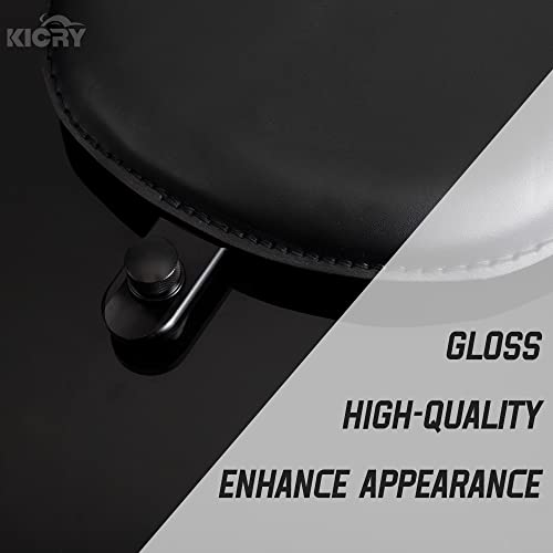 Seat Bolt Tab Screw Mount Knob Cover For Harley Quick-Release Hardware Kit Black Knurled Billet Aluminum Compatible For Street Glide Road King Electra Dyna Softail 1997-2020(Black-1) #TOP4