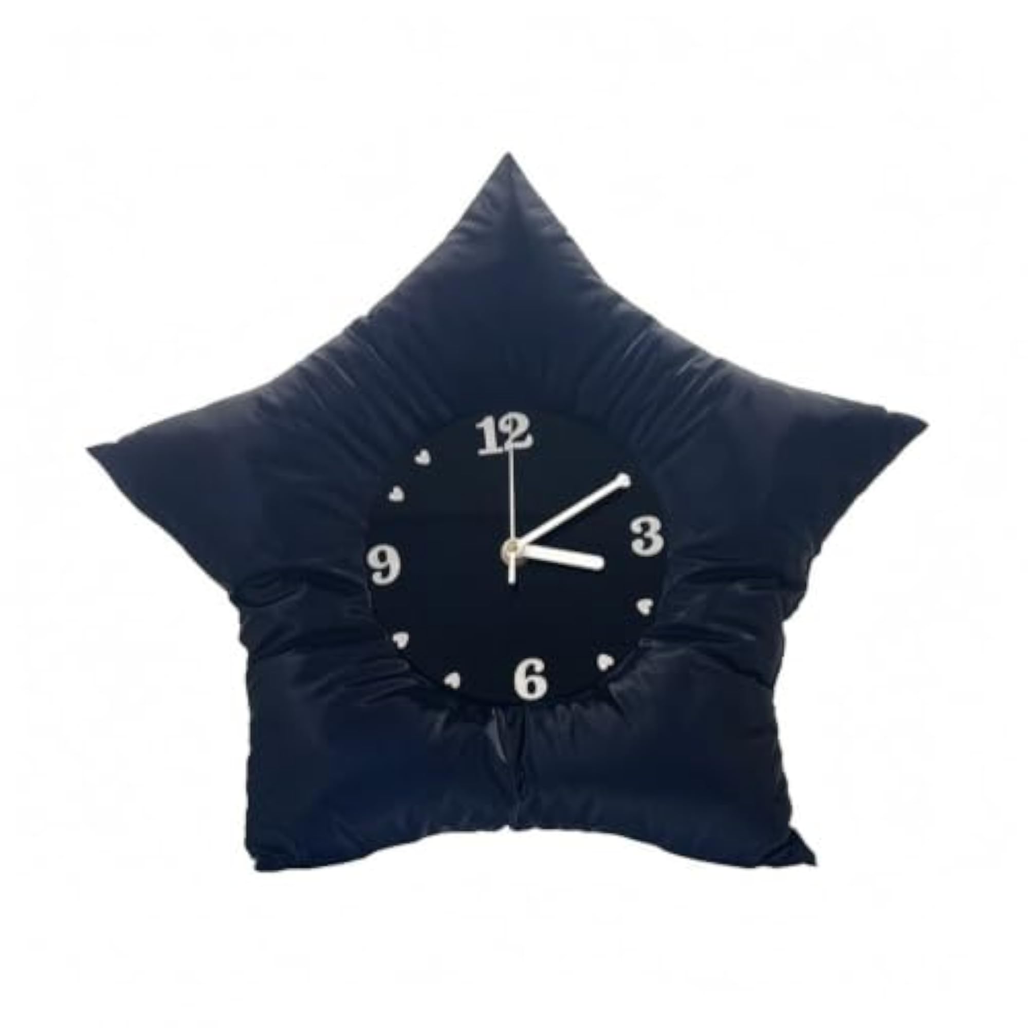 Whimsical Star Cushion with Clock Face, Stylish Aesthetic for Bedroom