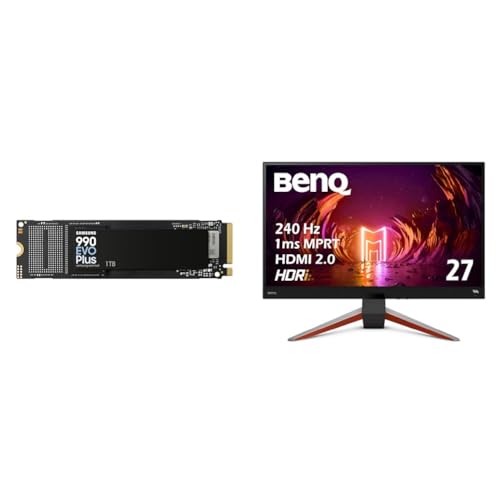 Samsung 990 EVO Plus 1TB PCIe Gen 4.0 ×4 NVMe M.2 (2280) TLC NAND ő 7,150MB/b  SSD MZ-V9S1T0B-IT/EC Kۏؕi+xL[Wp BenQ MO