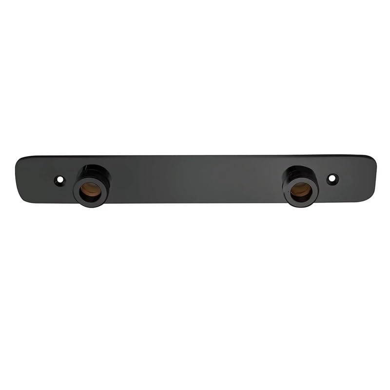 Matt Black Exposed Shower Fixing Bracket Back Plate Thermostatic Mixer Bar Valve Wall Mounted Kit Matt Black Finish