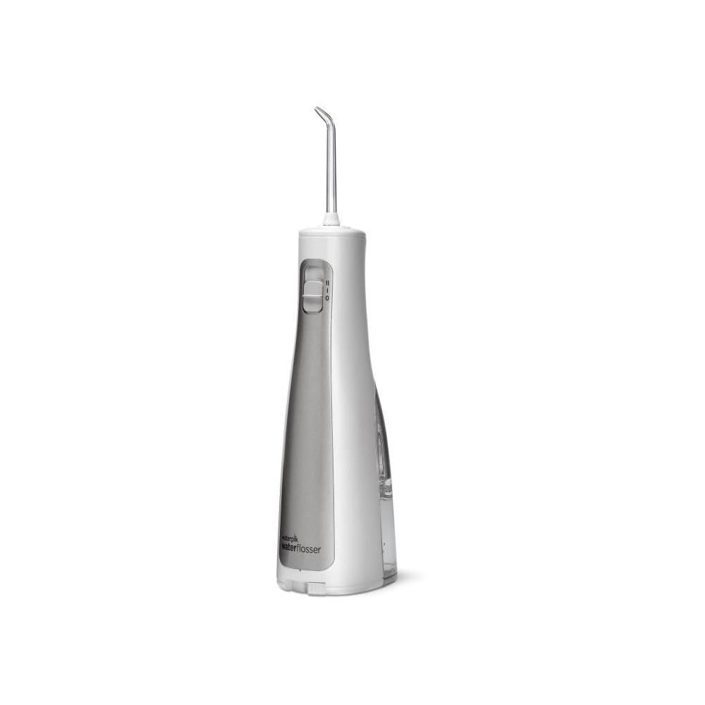 Waterpik Irrigador Inalámbrico con Agua a Presión Portátil con Batería Resistente al Agua para Eliminación de Placa Dental, Ideal para Viajar, Baños Pequeños y Usar en la Ducha, Negro (WF-03UK010)