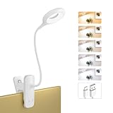 HECDSTLY Luz de lectura LED con clip, luces portátiles inalámbricas con batería para marco de