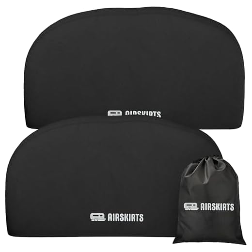 AirSkirts Dual-Axle RV Trailer Tire Covers (Set of 2)
