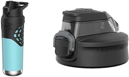 Under Armour 24Oz Command Water Bottle With Replacement Rise Lid Black