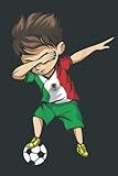 jersey mexico 1998  Dabbing Soccer Boy Mexico Jersey Mexican Football: Heart Journal Notebook 6x9 inch 100pages