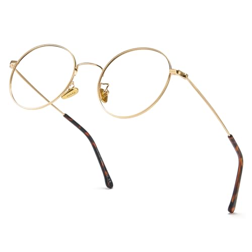 Cyxus Blue Light Blocking Glasses Round Metal Frame Computer Glasses by Cyxus - Image 2