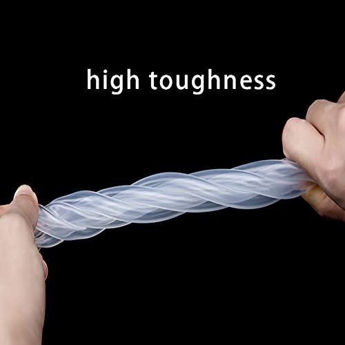 Silicone Tubing 5mm (3/16") ID x 8mm OD Food Grade High-temperature Pure Silicone Hose Tube Clear Pipe for Home Brewing Air and Liquid Transfer (Length 10 Meter- 33 FT)