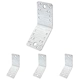 Alberts 335601 Winkelverbinder | 135° abgewinkelt | sendzimirverzinkt | 90 x 90 x 65 mm (Packung mit 4)