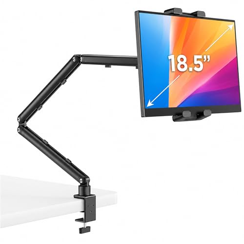 Image of Portable Monitor Stand 15.6 inch, Heavy Duty Tablet Arm Mount with Desk Clamp