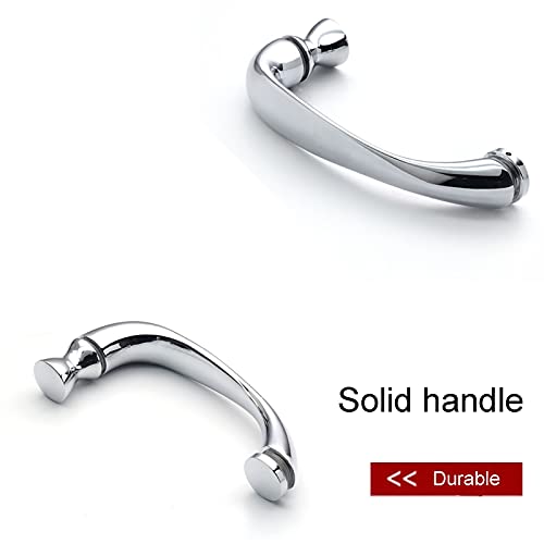 Poignée de douche inox 140 mm pour remplacer poignée de porte en verre - 5