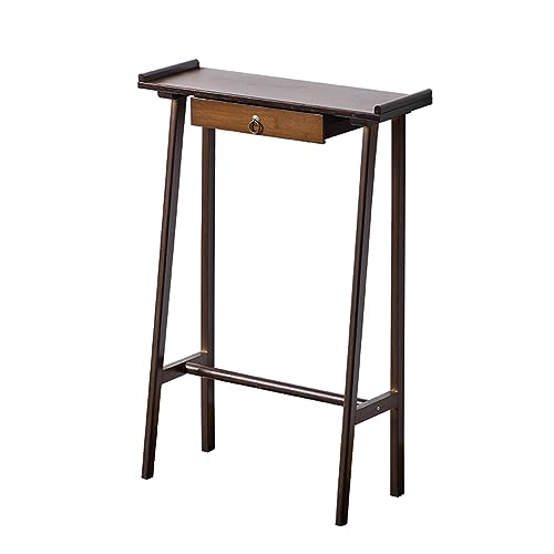 Mesa trasera de sofá con cajones de almacenamiento, diseño que ahorra espacio para entrada y sala de estudio