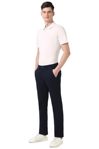Image of Peter England Men's Skinny Fit Mid Rise Premium Casual Trouser Chinos