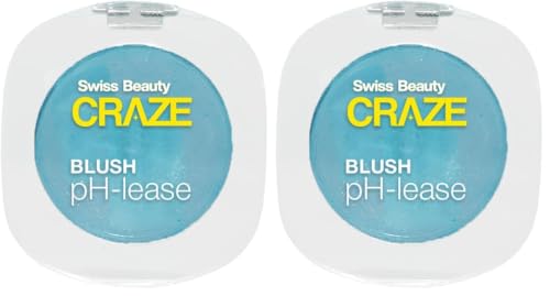 Image of Swiss Beauty CRAZE Blush pH-Lease | Tiny Shimmer Particles For A Dewy Glow With Macadamia Oil & Olive Oil | (Pack of 2)