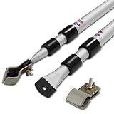 your GEAR Upright Pole Set - 2 x palo da tempesta, asta telescopica per veranda 108-260 cm - alluminio, Twist Lock, accessori da campeggio, resistenti alle intemperie