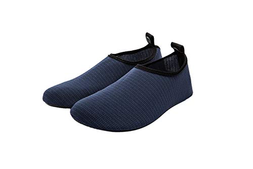 Super Shopping-zone Water Shoes Quick Dry Beach Shoes Barefoot Aqua Socks for Beach Pool Diving Surf Yoga Sports Shoes for Men and Women, Navy