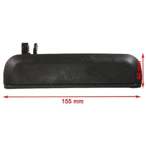 Poignée de porte Tercel 1997 extérieure noire en ABS robuste - 4