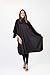 Betty Dain Guardian All-Purpose Cutting/Styling Cape, Lightweight Iridescent Nylon with Chemical Proof Panel, Snap Adjustable 22 Inch Neck Closure, Machine Washable, 54 x 62 x 22 Inch Back, Black