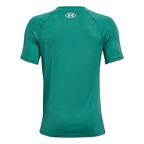 Image of Under Armour Boys' Tech Hybrid Printed Fill Short-Sleeve T-Shirt