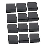 HOMSFOU 24 Piezas Cajas de Embalaje Negras para Almacenamiento y Mudanza Cajas de Cartón Reutilizables para Envíos Fáciles de Usar y Resistentes para Ropa Juguetes