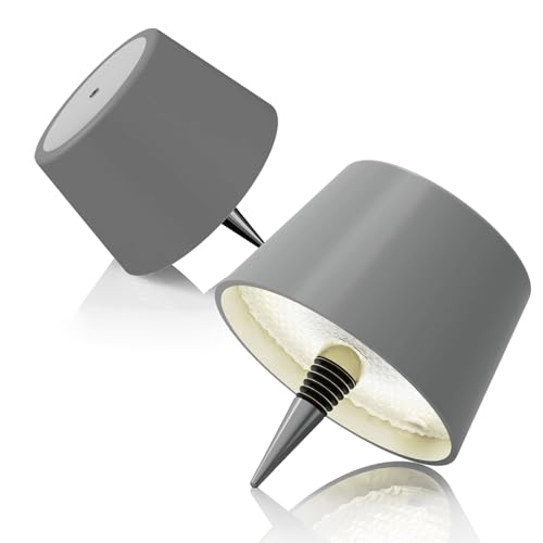 MU LIN lámpara táctil de botella extraíble y extraíble, lámpara de mesa inalámbrica recargable, tecla táctil IP54 impermeable para restaurante, dormitorio, camping, café