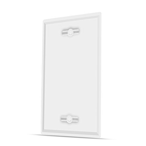 Placa de pared blanca TNP elimina el desorden visual de cables sueltos 4