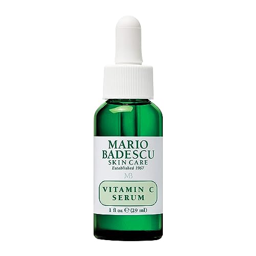 MARIO BADESCU SKIN CARE Vitamin C Serum For All Skin Types, Lightweight Facial Serum With Vitamin C & Sodium Hyaluronate, Reduces Signs Of Aging Skin, 29Ml Suitable For Men & Women Daily Skin Care