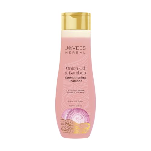Image of Jovees Herbal Red Onion Oil & Bamboo Strengthening Shampoo | Gives Smooth, Strong And healthy hair | For All Hair Types 300ML
