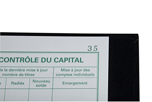 Exacompta 591E – ein Register für Einband, 32 x 24 cm, 4 Ringe mit 100 bedruckten Blättern, Titelbewegungen