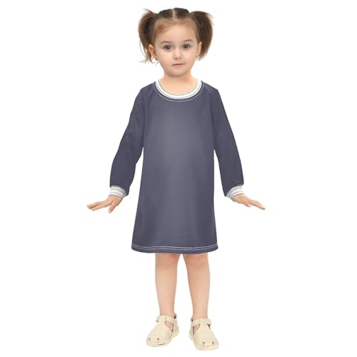 J JOYSAY Light Blue Girls Dress Long Sleeve Toddler Girls Clothes Kids Fall Winter Dresses 2-8 Years4