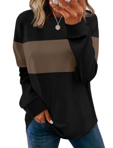 WIHOLL Sweatshirt for Women Long Sleeve Shirts Fall Outfits Fashion Tops