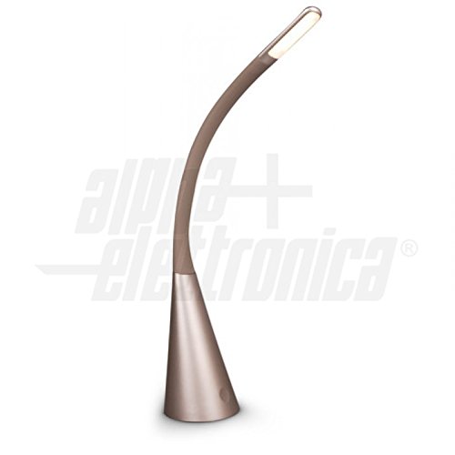 ALPHA ELETTRONICA - Lámpara de mesa con el interruptor de intensidad regulable LED de 5W táctil Oro ALPHA ELECTRONICS JO381 / 10G