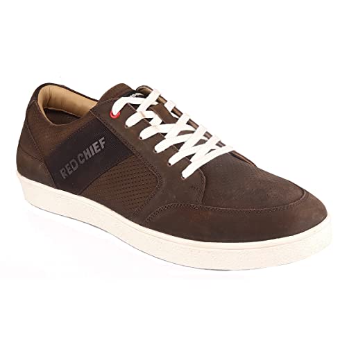 Red Chief Brown Leather Casual Sneaker Shoes for Men (B09N7F1GLP) Amazon Price History, Amazon Price Tracker