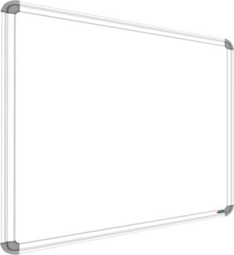 Non-Magnetic 1.5X2 Feet Double Sided White Board & Chalkboard Both Side Writing Boards, One Side Whiteboard Marker & Back Side Chalkboard Surface - Pack of 1 Piece