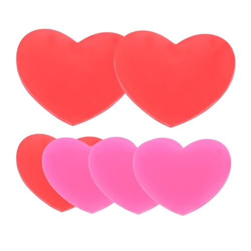 ibasenice Silicone Tennis Racket Dampeners 6 Pcs Heart Shape Absorbers for Tennis Racket Vibration Dampener
