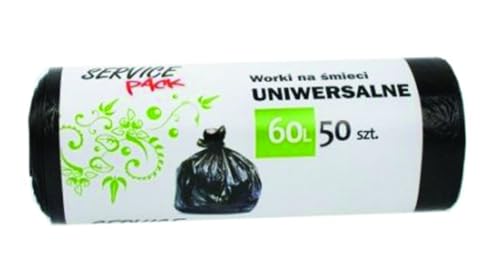 Stella 60 - Bolsas de basura (50 unidades, HDLD, color negro)