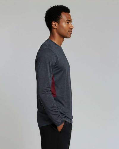 Real Essentials 4 Pack: Men's Dry-Fit UV Moisture Wicking UPF 50+ SPF Sun Protective Fishing Hiking Swim Long Sleeve Shirt