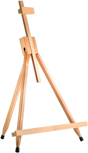 Adjustable Wooden Tabletop Easel – 79cm Beechwood Desk Easel for Painting, Drawing, and Art Display – Portable and Foldable Artist Easel Stand