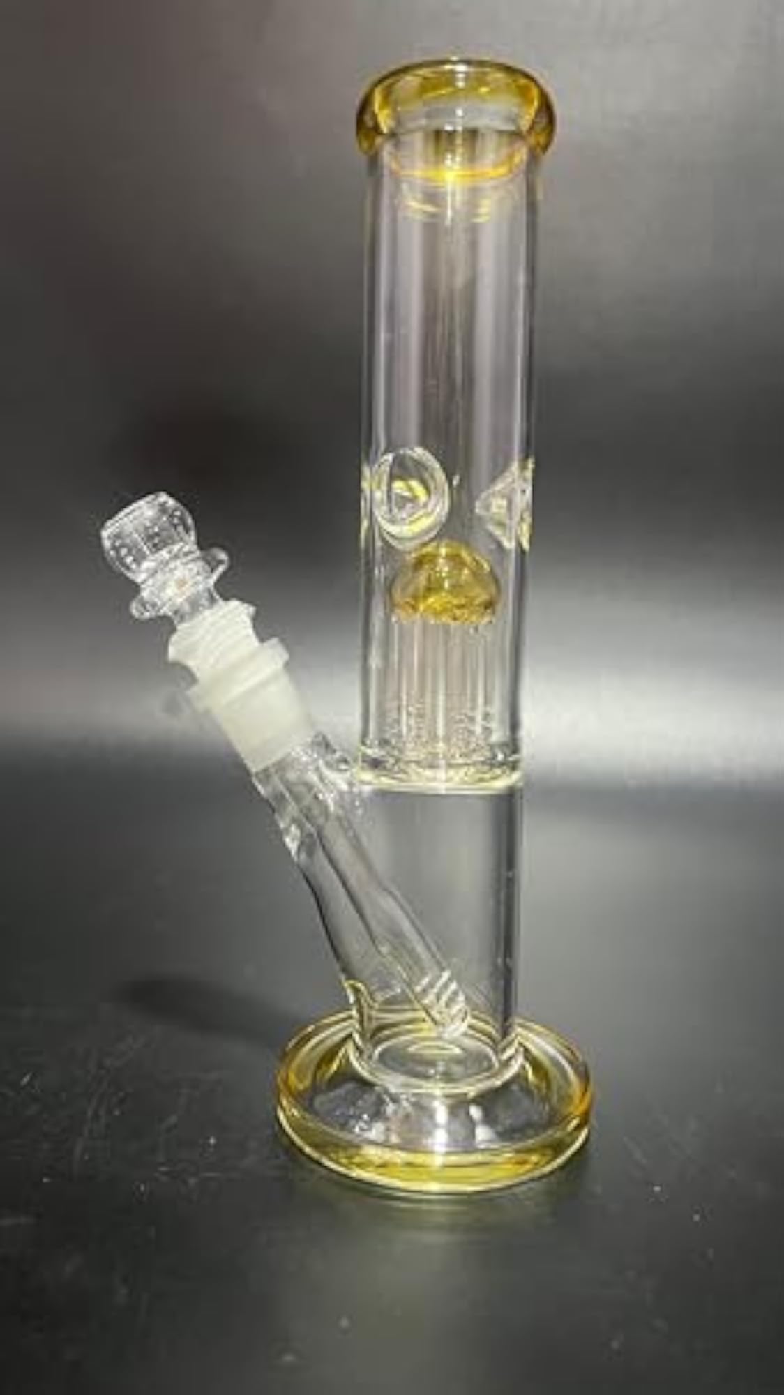 Colored Glass Water Pipe with Percolator