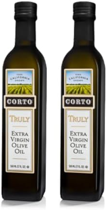 Corto TRULY Extra Virgin Olive Oil, 100% California, Cold Extracted 17 oz