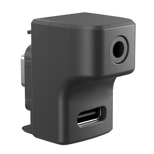 Adaptador de audio para 360 Ace Pro 2 que graba sonido limpio y carga de forma simultánea