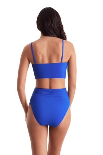 Women's Swimwear Soleil Solids Sonny Midkini Tankini Top3