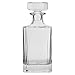 Lily's Home Glass Decanter with Glass Stopper,Whiskey decanter - Elegant Liquor and Wine Decanter for Men (26 Ounces)