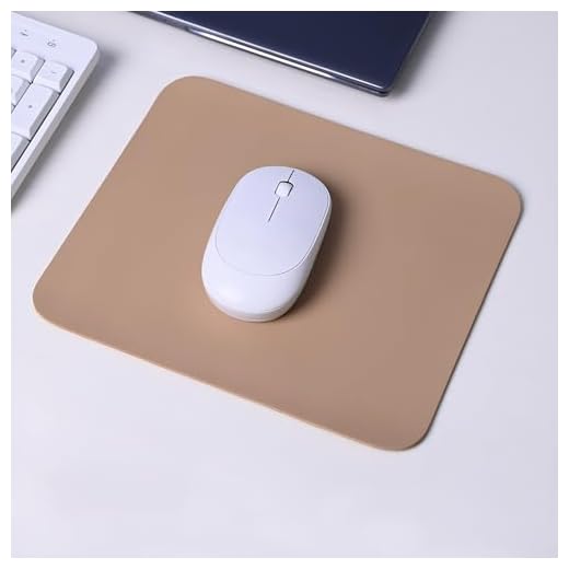 Non-Slip Base Mouse Pad,Premium-Textured & Waterproof,Computer/Gaming Mouse Mat for Laptop,Office & Home,10.2 x 8.2 inches-Apricot