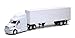 NEW 1:32 NEWRAY TRUCK & TRAILER COLLECTION - PETERBILT 387 TRAILER SEMI PLAIN WHITE Diecast Model By NEW RAY TOYS